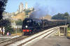 No. 34072 257 Squadron approaching Corfe Castle - 
photo copyright Andrew P.M. Wright